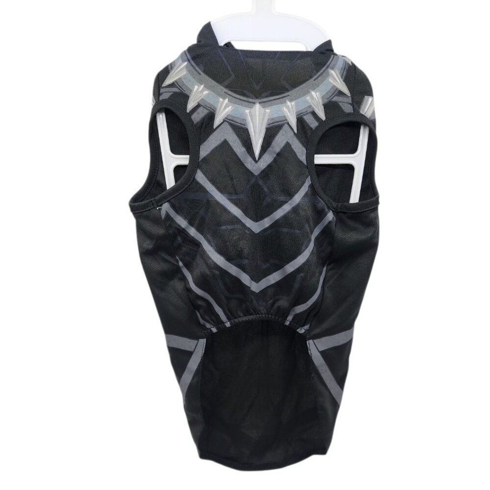 Marvel Black Panther Super Hero Dog Costume Avengers Hooded Halloween Size Large